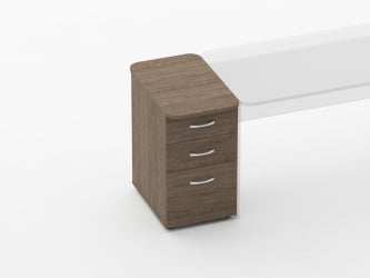 Тумба приставная на 3 ящика Glassy 3.10.14 Дуб Верцаска