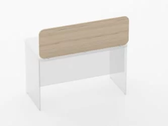 Экран разделительный прямой Glassy 5.14.12 Венге