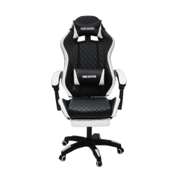 Геймерское кресло 892-1 цвет черный/белый с массажем 892-1-black-white-mass