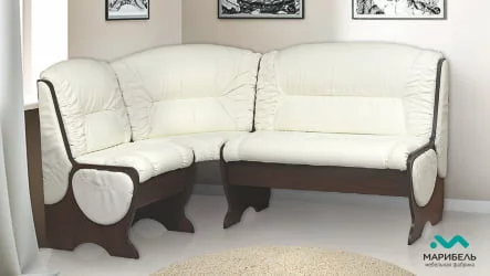 Кухонный уголок Кожа темная