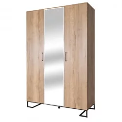 Шкаф трехстворчатый с зеркалом Loft с зеркалом Дуб Натур