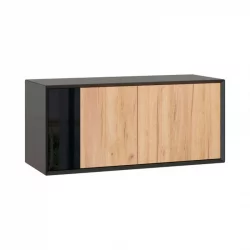 Прихожая в коридор современная Неаполь №2 Черный Дуб Золотой