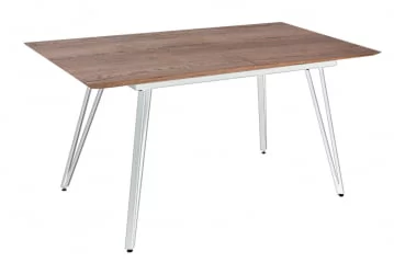 Стол раскладной Диего 140-180 white Галифакс Табак