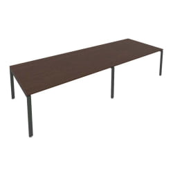 Переговорный стол (2 столешницы) Metal System Б.ПРГ-2.5 Венге/Антрацит
