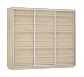 Шкаф-купе трехдверный Экспресс Трио Элемент 2400х2200h Ясень шимо светлый