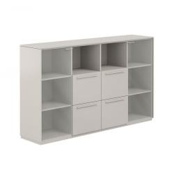 Шкаф средний с ящиками Atlas NZ-0326.GS.GS Серый камень