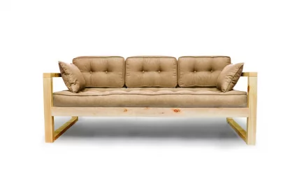 Диван трехместный DEmoku Д-3 бежевый_натуральный