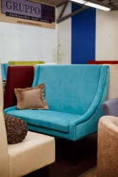 Диван тканевый Нейл Голубой