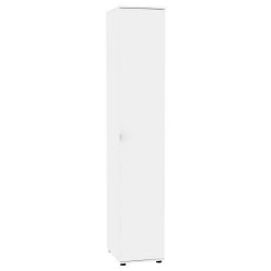 Шкаф распашный Алиса(H1) 2230х400х540 с торцевой ручкой (Белый)