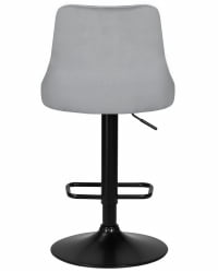 Стул барный DOBRIN JOSEPH BLACK (серый велюр (MJ9-75))