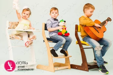 Детский стул из фанеры Усура Орех