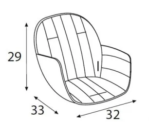 Текстиль в стул Micuna OVO LUXE TX-1646 Jeans