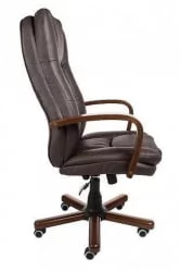 Кресло для руководителя AV 123 Шоколад на дереве
