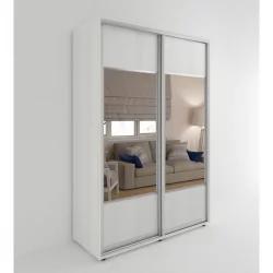 Шкаф-купе Акцент-Дуэт Д 1200х600 Выбеленное дерево