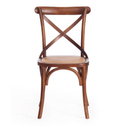 Стул CROSS (mod.CB2001) дерево береза, 49.5*53.5*87, Темный Орех (№5)