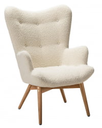 Кресло Хайбэк бежевый/нат. бук