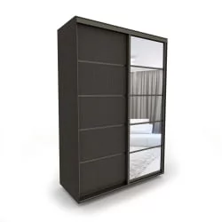 Шкаф-купе Акцент-Квадро Д 1400х600  Венге/Бронза