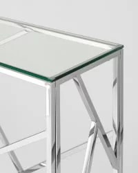 Консоль АРТ ДЕКО 115x30 Серебро