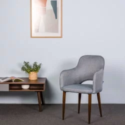 Стул с подлокотниками Ledger Сканди Грей Торех