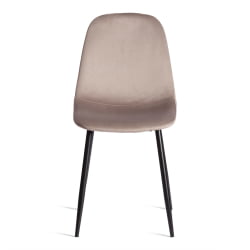 Стул BREEZE (mod. 4724) Велюр/металл , 44 х 53 х 87 см, Coffee (кофейный) HLR9 / черный