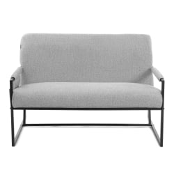 Диван прямой Charli LUX/Чарли Люкс велюр/букле, VT shape silver