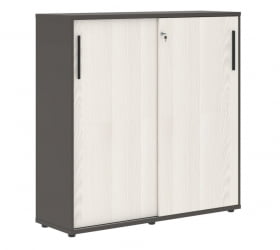 Шкаф с дверьми-купе EDIS EMC 1343 Ясень Траун Черный Мокко