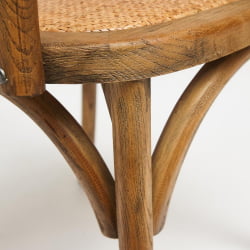 Стул с подлокотниками CROSS (mod.CB2008) дерево береза, 91х55х52см, Груша (№3)