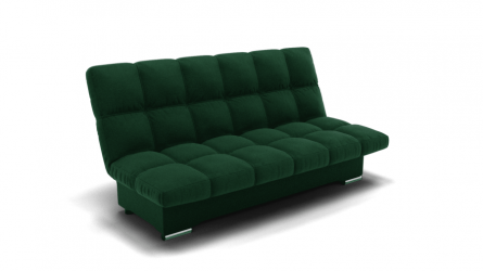 Диван Финка (ЗР) Цвет фасада: Зеленый; Тип: Прямой; Материал фасада: Металл/Велюр