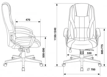 Кресло игровое Зомбие 9 Блуе / Zombie Blue