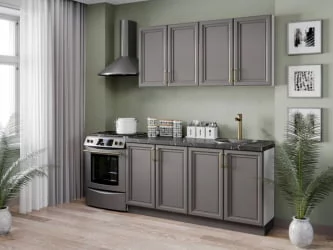 Тумба кухонная 400 Джелатто ЛД 241.020.000.087 Белый Оникс серый