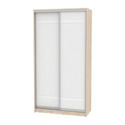 Шкаф-купе белый B-220х120х60-1(ДСС-Белый-D9D9)