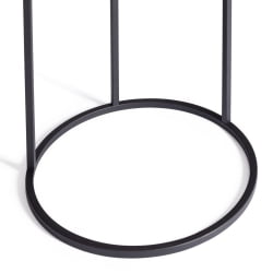 Журнальный стол Mone МДФ/металл, 45х45х70,5 см, дуб беленый/черный