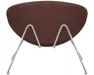 Кресло дизайнерское DOBRIN EMILY Коричневый винил YP5