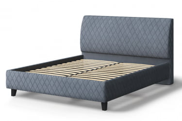 Кровать Хилтон, 2000 x 1800 мм, серый