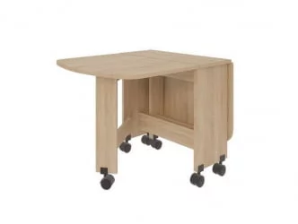 Раздвижной овальный стол Модуль №02 Дуб сонома