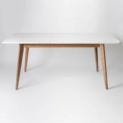 Стол обеденный Пегас Plus 120x75 Морилка Дуб золотой Эмаль белая