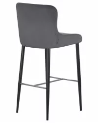 Стул барный DOBRIN CHRISTIAN 75 Темно-серый велюр V108-91