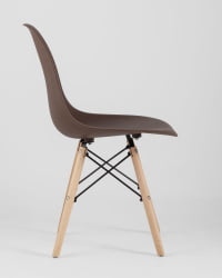 Стул Еамес Стйле ДСВ коричневый 4 шт. комплект (разборный каркас) / Eames Style DSW