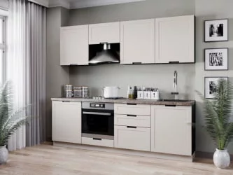 Кухонный гарнитур Джамис 2400 Черный Кашмир