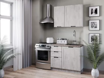 Тумба кухонная 600 Джамис ЛД 296.050.000.005 Белый Белый камень