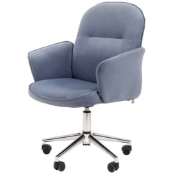 Офисное кресло CHAIRMAN HOME 130 велюр Голубой