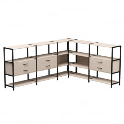 Набор стеллажных систем Everprof EVO №15 Кашемир Черный