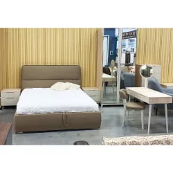 Кровать с мягким изголовьем 1.6 Сканди Жемчужно-белый