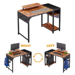 Компьютерный стол EUREKA ZX-SS120B-RBB Brown