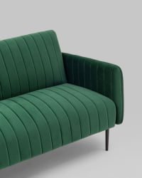 Диван прямой Дрезден велюр Зеленый