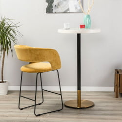 Кресло полубар Hugs желтый/Линк