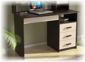 Стол компьютерный Лик 5 (СП-3) венге,дуб молочный