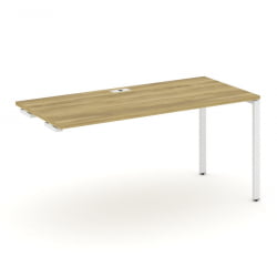 Стол приставка к опорным тумбам/шкафам CОНCЕПТ CН.ОСПР-004 Дуб Винченцо Белый / CONCEPT CN.OSPR-004