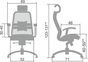 Кресло руководителя Samurai SL-3.04 Бежевый