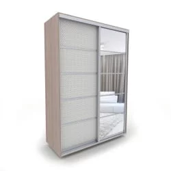 Шкаф-купе Акцент-Квадро КВ 1000х600 Шимо светлый/Хром